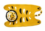 alfombra infantil tigre de fieltro por Fiona Walker