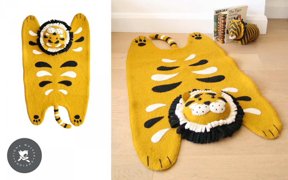 tapis tigre pour enfant