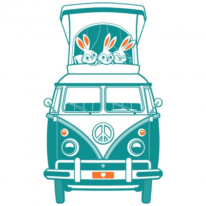 kombi transporter wall decals
