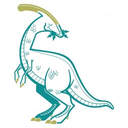 vinilos de pared parasaurolophus para decoración de dormitorio niños