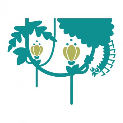 liana wall decal, jungle kids bedroom decor