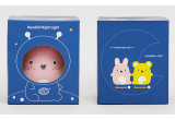 night light for nursery or kids room Ricecarrot pink by Noodoll