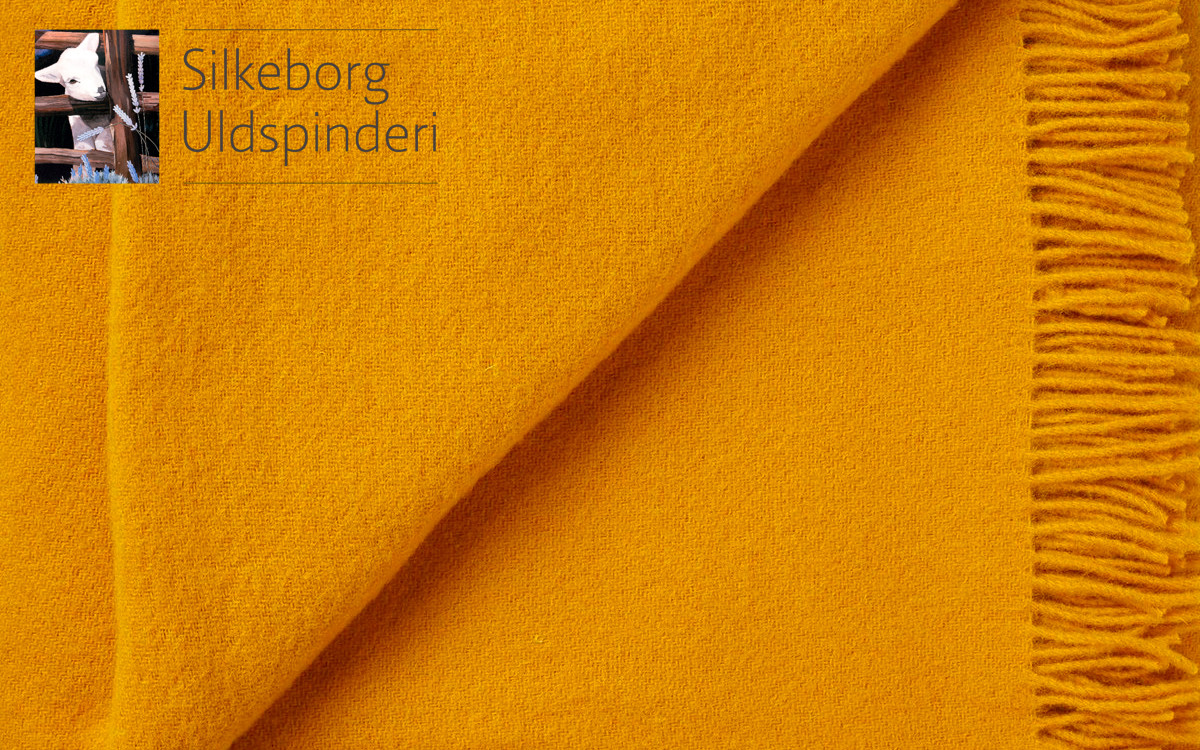 wool toddler throw (yellow)