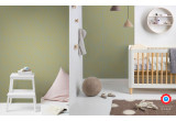 yellow african wallpaper for kids room, girls room or baby room nursery