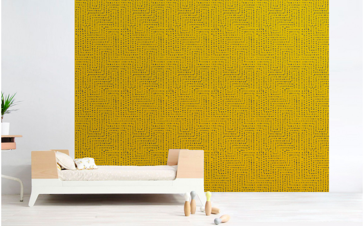 GREY AFRICAN WALLPAPER - Ethnic Wall Decor for Kids Room, Nursery GREY AFRICAN WALLPAPER - Ethnic Wall Decor for Kids Room, Nursery