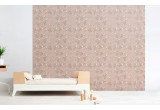 pink flowers birds kids wallpaper for baby girl's room, nursery