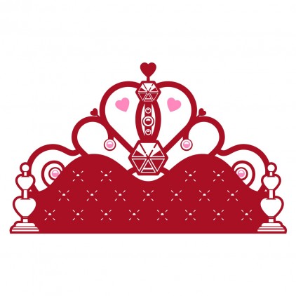 princess bed head kids wall decals for girl room