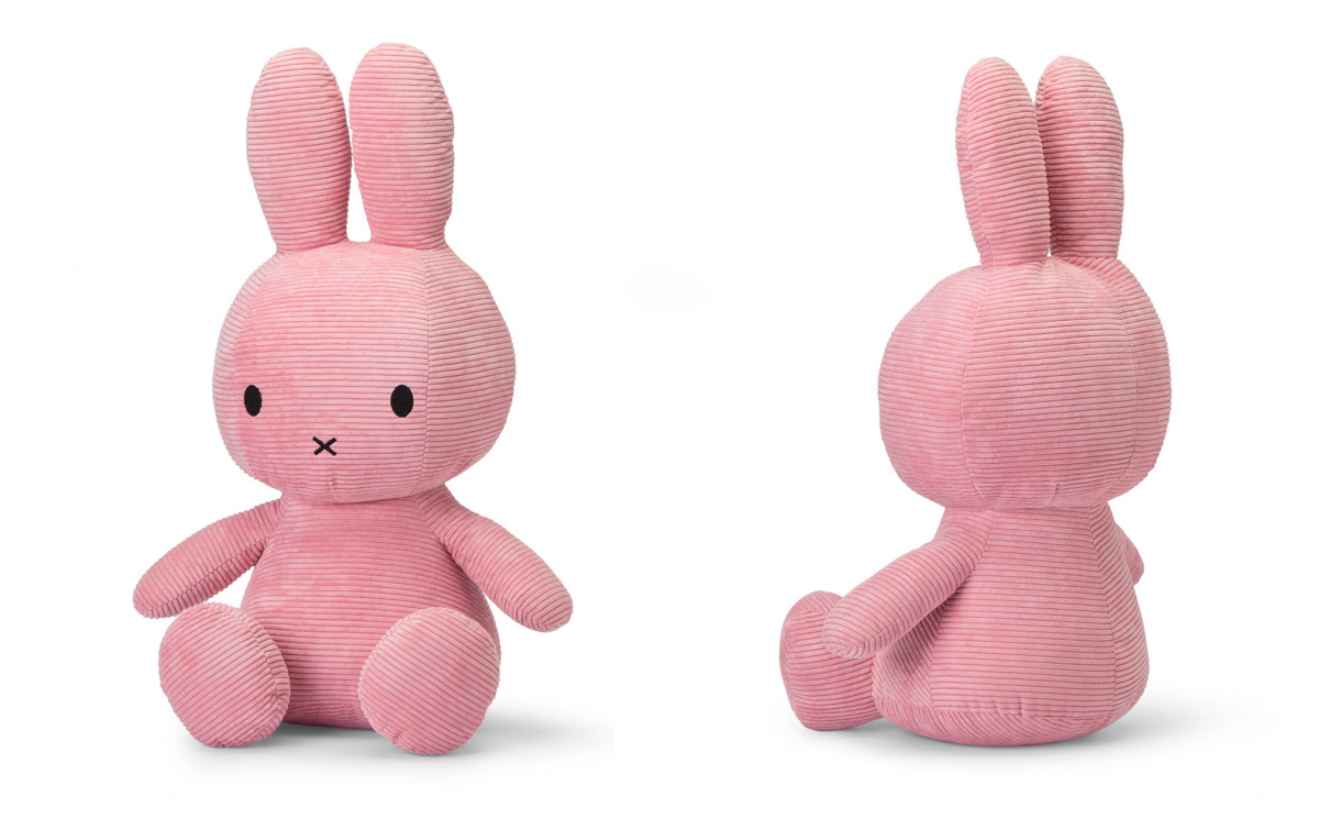 Miffy - Jouet d'éveil vibrant avec pince - Velours Rose