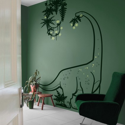 diplodocus kids wall decals, giant wall stickers for boys room