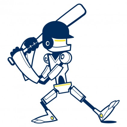 vinilos infantiles cama niño robot deporte bateador