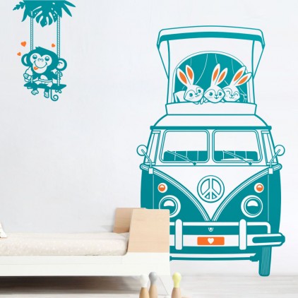 kombi transporter wall decals