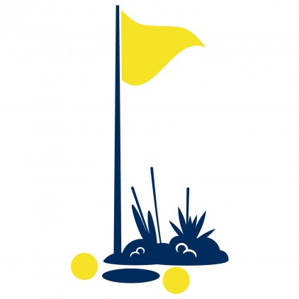 stickers enfant garçon robot sport trou de golf