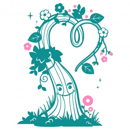 love tree fairy world kids wall decals