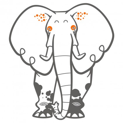elephant kids wall decals