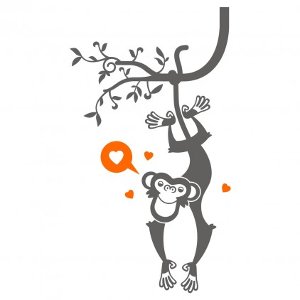 vinilos infantiles mono