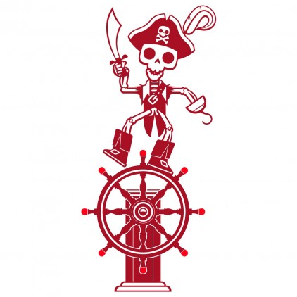 corsair sailor captain pirate boy kids wall decals
