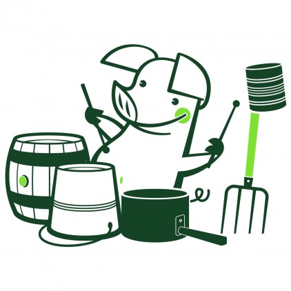 stickers enfant animaux ferme cochon