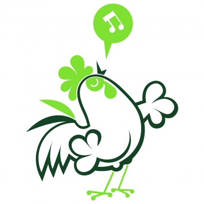 stickers enfant animaux ferme coq 
