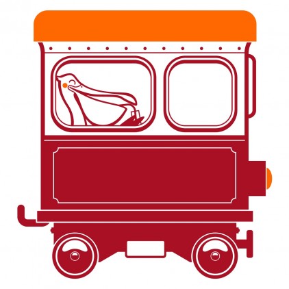 wagon train station kids wall decals