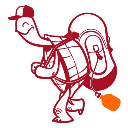 stickers enfant gare train tortue