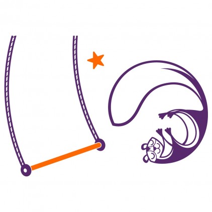 vinilos infantiles animales de circo ardilla 1