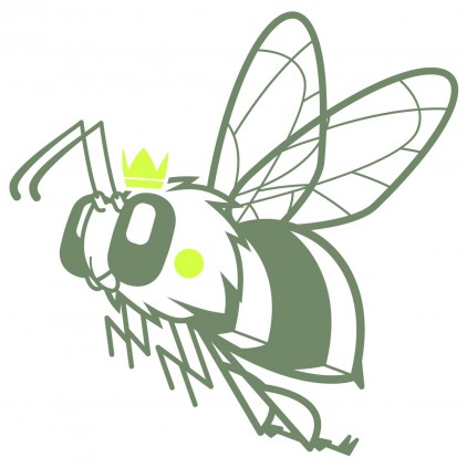 stickers enfant insectes nature jardin reine abeille