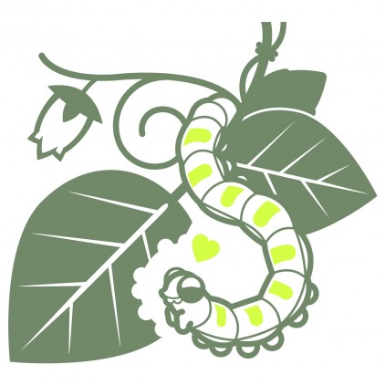 stickers enfant insectes nature jardin chenille