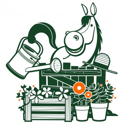 horse nature country animals kids wall decals