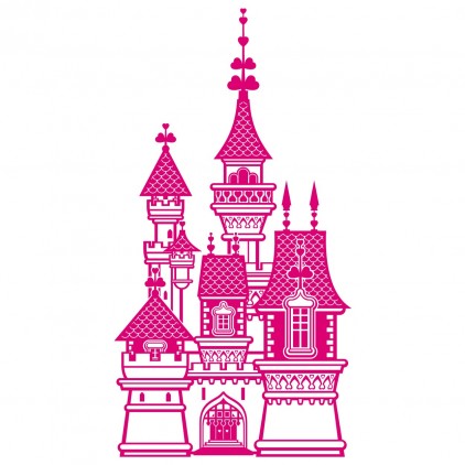 xl princess castle kids wall decal
