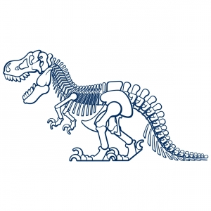 Tyrannasaurus T Rex Running Dinosaure Silhouette Wall Sticker Decal Vinyl UK