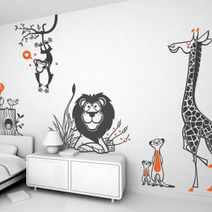 stickers animaux de la savane pour enfants