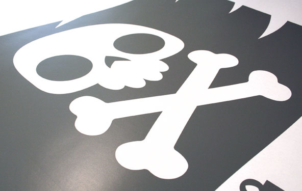 kit déco adhésive pirates/pirate themed decor stickers set