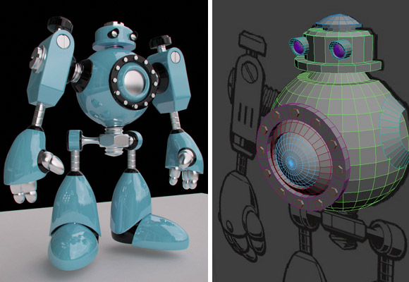 3D Robot Toy by E-Glue design studio for kids