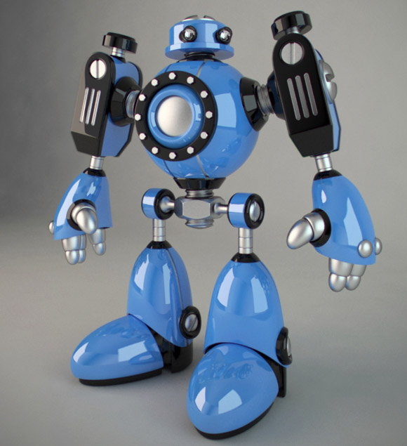 3D Robot Toy by E-Glue design studio