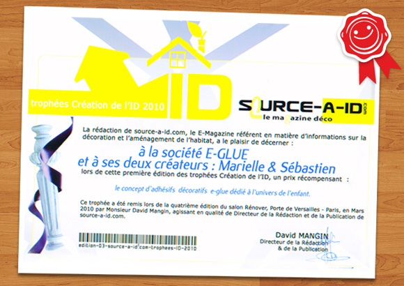 SOURCE A ID // e-glue's award