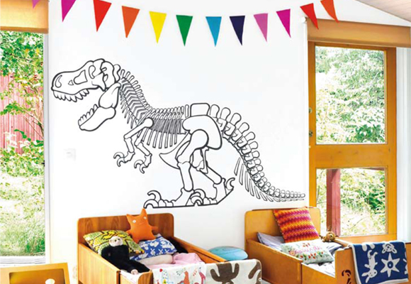 Dinosaur T-Rex wall decals for kids room and boys room