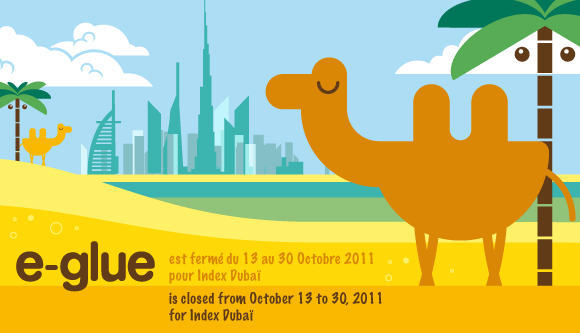 E-GLUE CLOSED FOR INDEX DUBAI