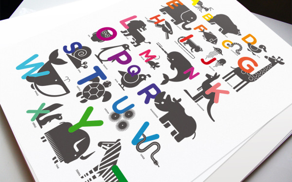 ABC-Alphabet Childrens-Posters Art-Prints
