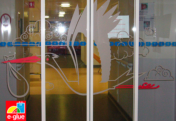 E-Glue wall decals for Neonatal care unit of Rennes Hospital