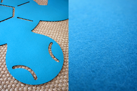 Tapis tortue en feutre pour chambre bébé par E-Glue