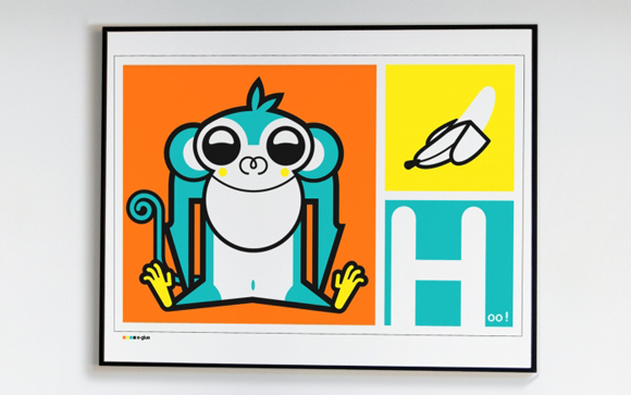 Laminas, Poster Mono para habitacion infantil tema selva o jungla por E-Glue diseño