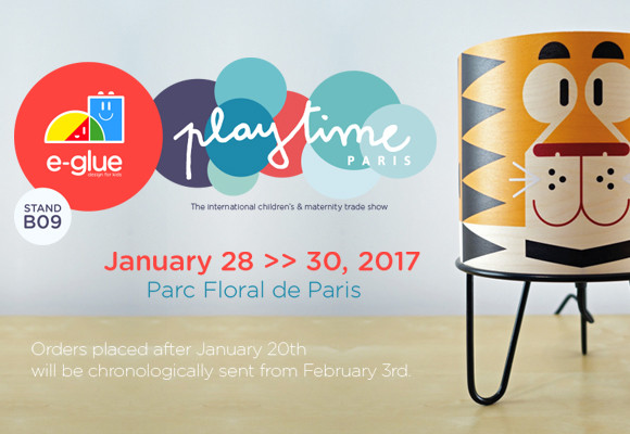 E-Glue presente en Playtime Paris, finales de Enero 2017