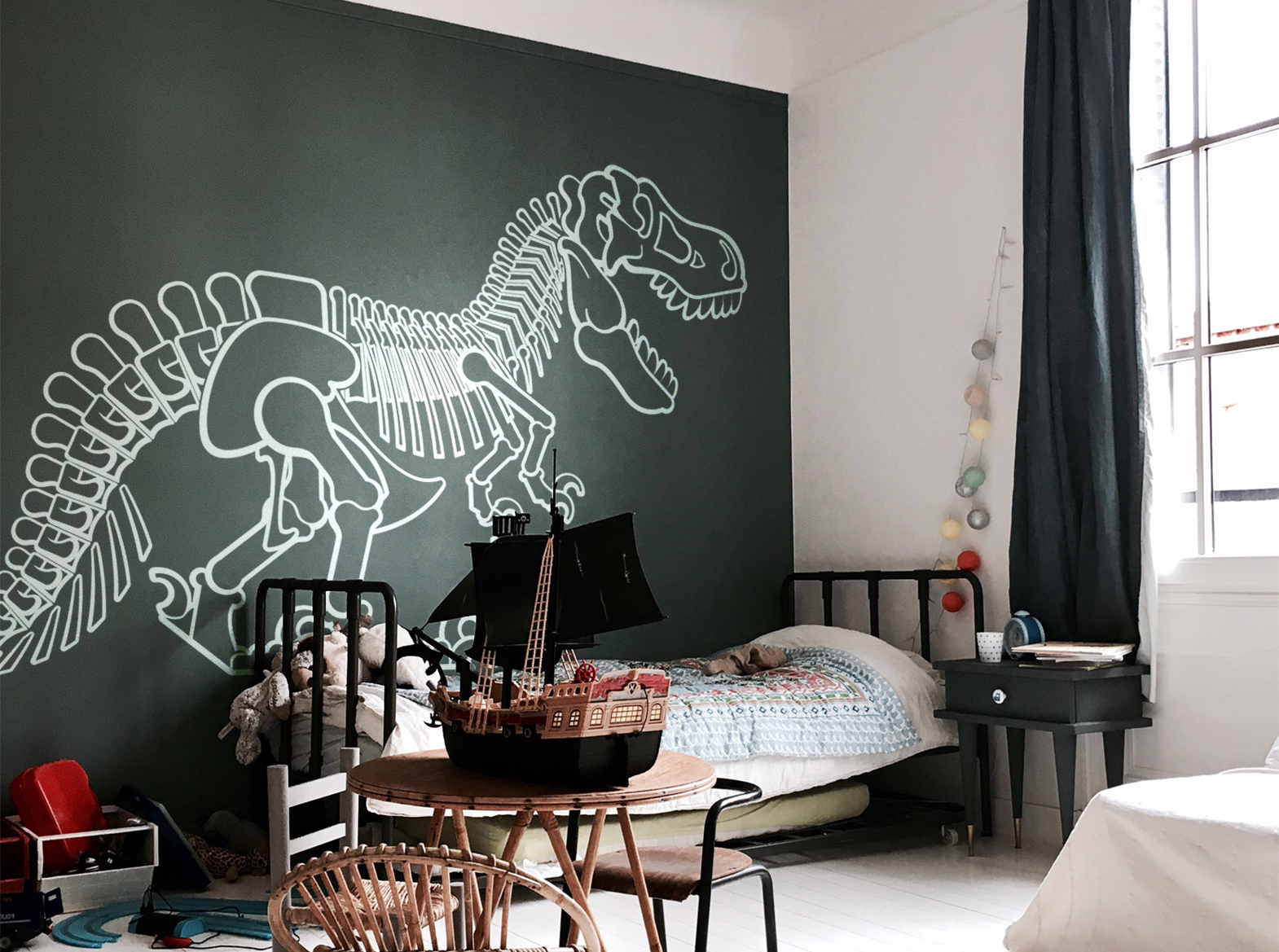 Tapisserie panoramique: décoration chambre enfant – ambiance sticker