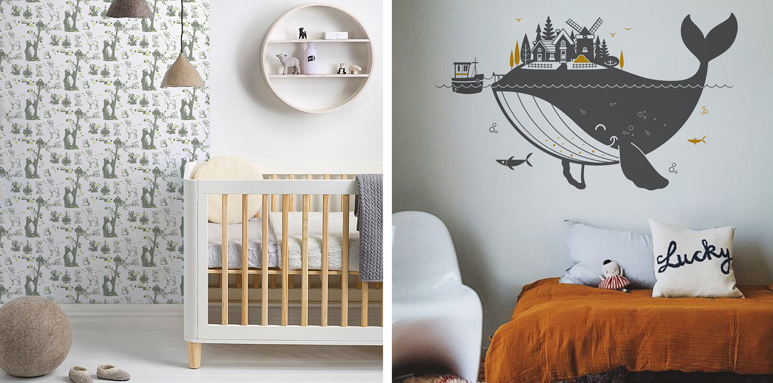 modern kids room wall stickers by E-Glue