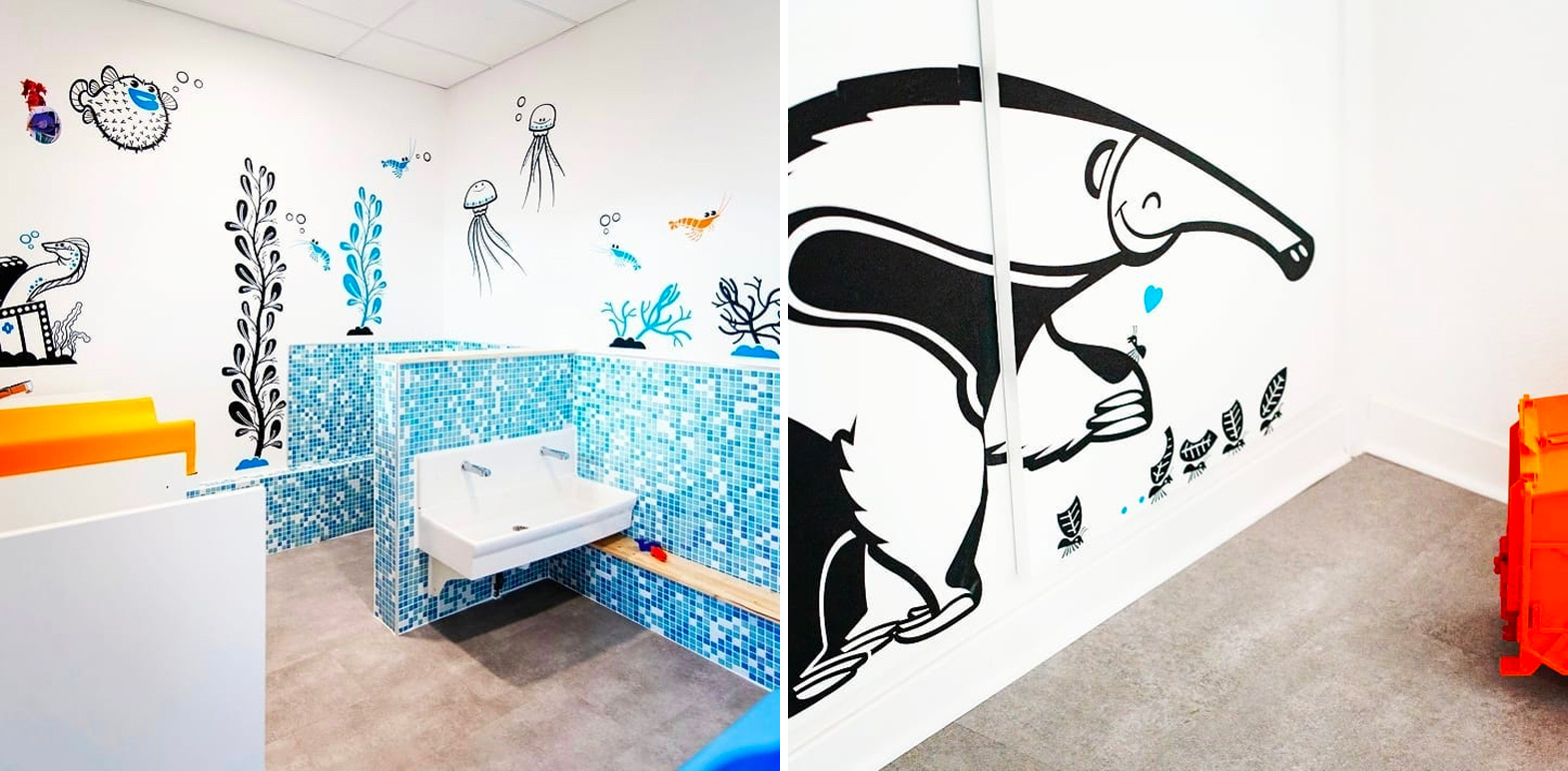 underwater world wall decals by E-Glue Design