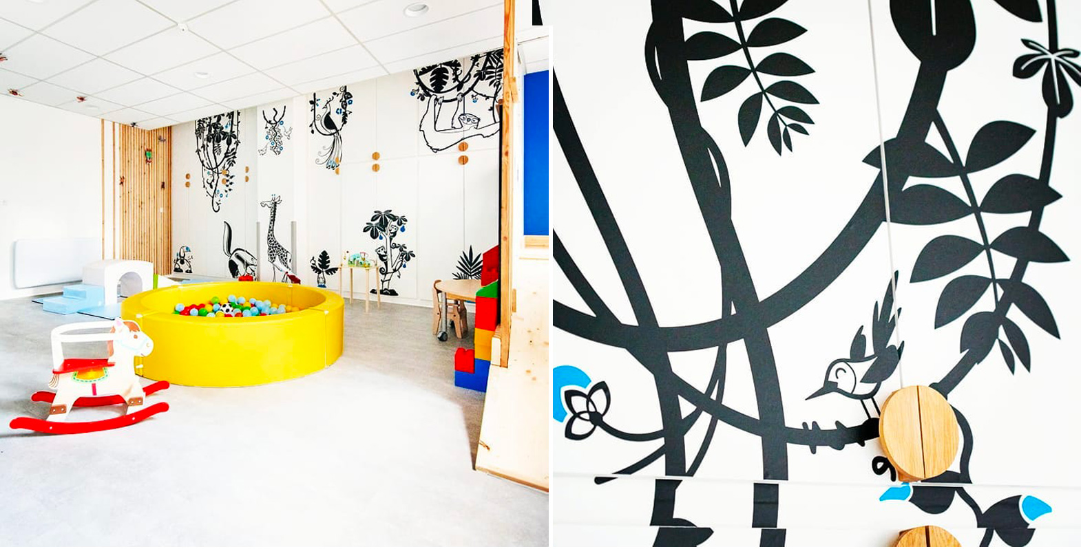 jungle wall decals by E-Glue Design