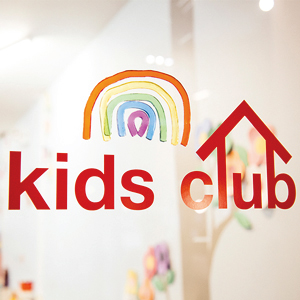 E-Glue kids wall decals for EQUINOX fitness clubs