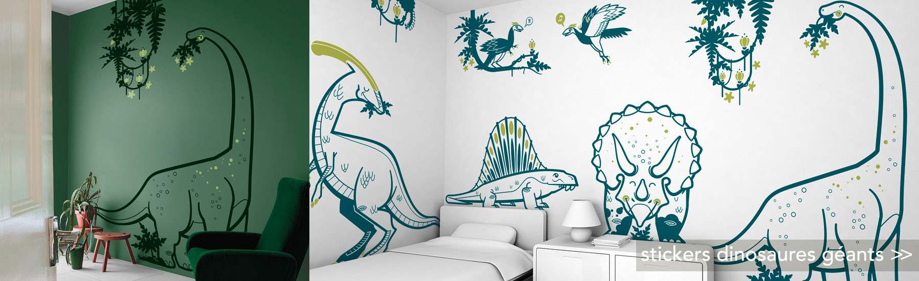 Sticker enfant Dinosaure - Art Déco Stickers