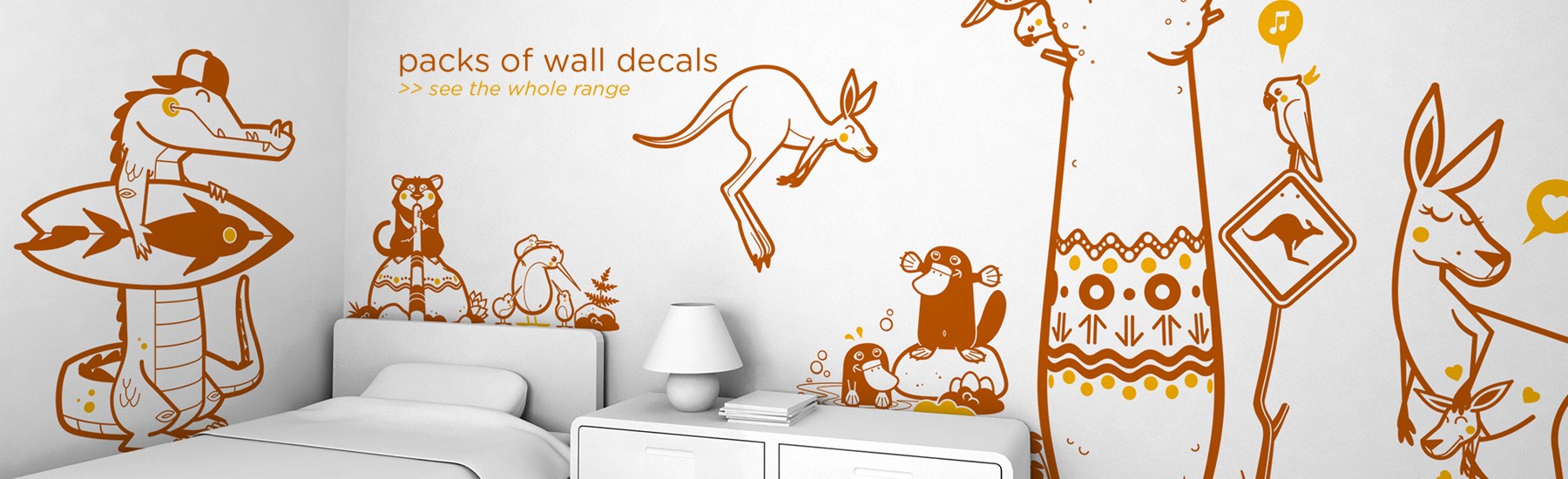 PACKS OF KIDS WALL DECALS