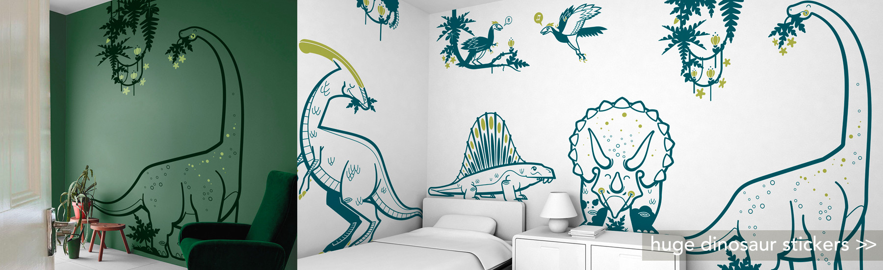 Best XXL dinosaur kids wall decals, kids room wall stickers